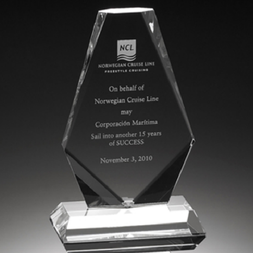 Clear Crystal Award ..